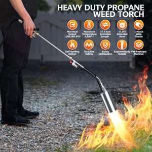 Propane Torch Weed Burner with 11.5FT Hose