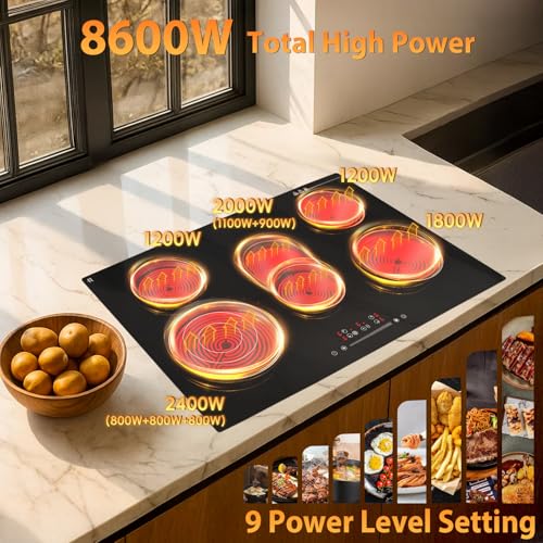 Touch Control Stove Top with Child Lock