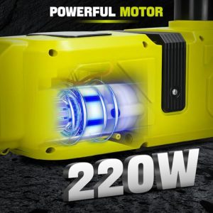 220W 5Ton Cordless Hydraulic Jack (Lifting Range:6.1~17.7 inch) with LED Light