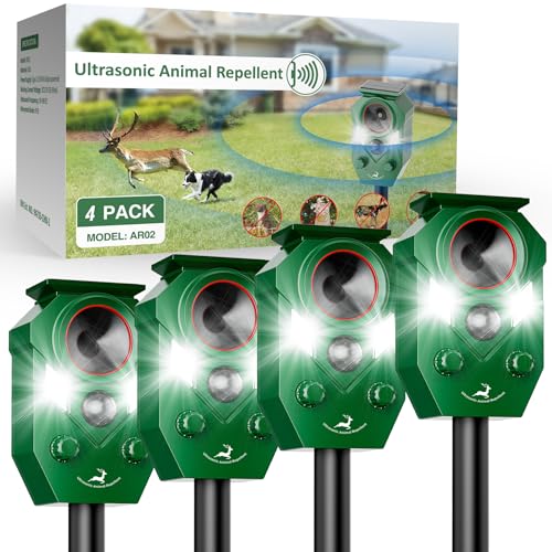 Waterproof Deer Repellent Device with LED Flashing Lights