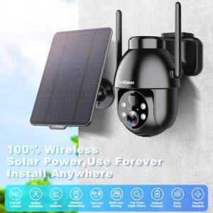 2K PTZ WiFi 3MP Indoor Security Camera for Home with Spotlight