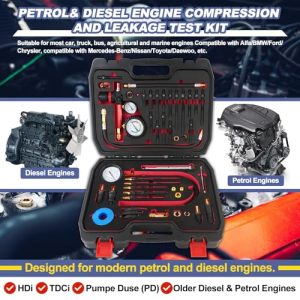 etrol & Diesel Cylinder Leak Down Tester Kit