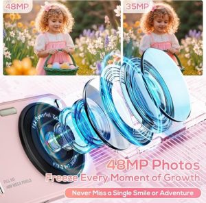 WITYEAH 48MP FHD 1080P Point and Shoot Digital Cameras with 16X Zoom Anti-Shake