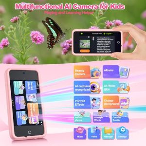 Kids Toys for 4 5 6 7 8 9 10 11 12 with 32GB SD Card Pink