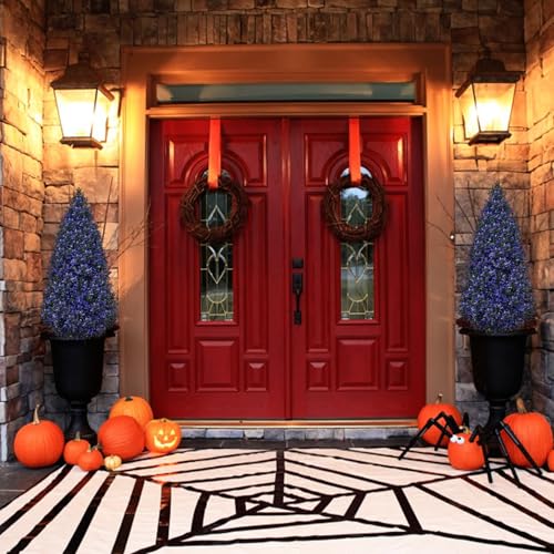 UV Resistant Realistic Fake Tree Boxwood Bushes with Spike for Indoor Planter Front Porch Fall Decor -Purple