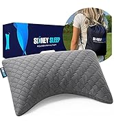 Sidney Sleep Set of 2 Mini Travel Size Neck Pillows - Knee Pillow - Back Lumbar Support - Curved ...