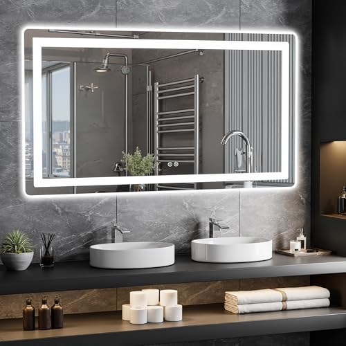30x55 Bathroom Vanity Mirror for Wall with Light