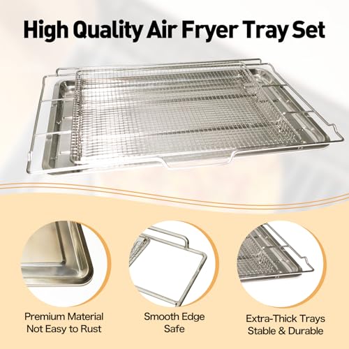 Air Fry Basket & Oven Rack & Drip Pan