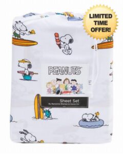 Berkshire Blanket & Home Co Peanuts & Friends Sheet Set (Snoopy Beach Hangs