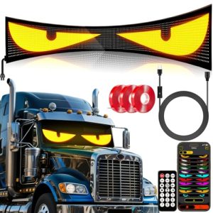 5V USB Car Eyes Animated with Customizable APP & Remote Control