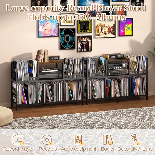 Sturdy Record Player Table for Living Room & Music Room