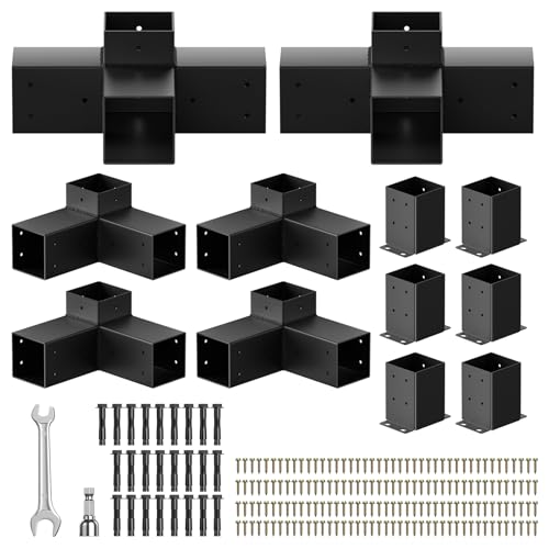 Pergola Bracket kit for 4"x 4" (Actual 3.5" X 3.5") Lumber