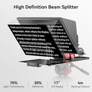 Foldable Auto-Scrolling Prompter with Wireless Remote