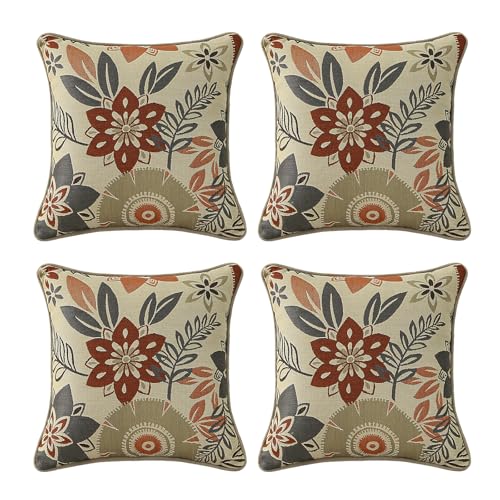 16" x 16" Outdoor Pillow Set for Couch Bed Throw Patio Sofa