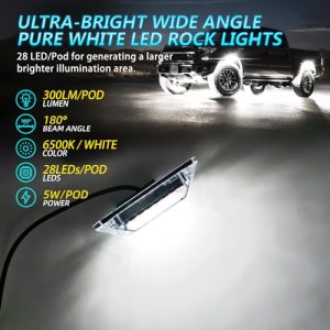 Neon Bright Underglow Light 12v Waterproof Fender Lights for Trucks Jeep Trailer Off Road ATV