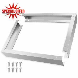 Microwave Filler Kit - Universal Stainless Steel Microwave Trim Kit for Gap Coverage 17.3"D x 12"H x 2.95"W