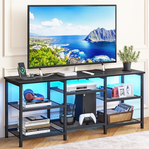 Entertainment Center with Movable Shelf Panels