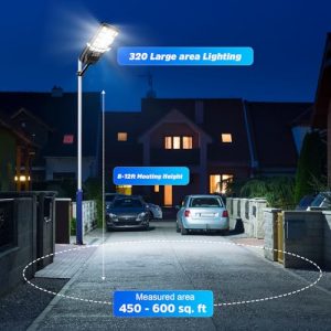 Dusk to Dawn Commercial Solar Lights Outdoor for Parking Lot