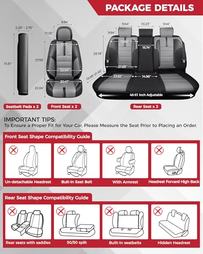 with Front Seatbelt Pads