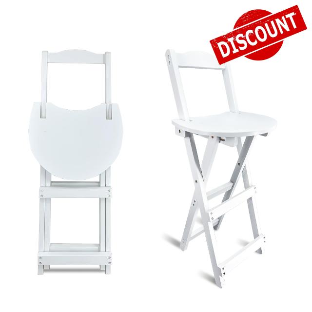 Foldable bar Stool 24 inch Folding Kitchen Counter Chair Portable Folding Chairs for Indoor & Outdoor Events