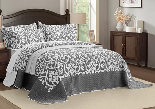 Jacquard Matelasse Floral Damask Design