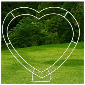 6.7FT Large Metal Heart Arch Frame for Wedding Backdrop