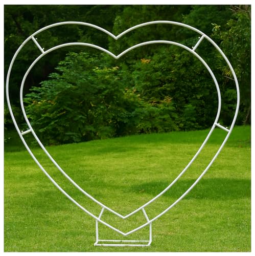 6.7FT Large Metal Heart Arch Frame for Wedding Backdrop