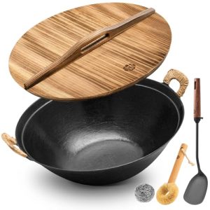 Flat Bottom Chinese Stir Fry Pan