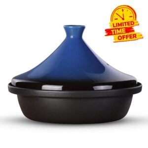 Moroccan Tagine for Cooking: Enameled Cast Iron Cooking Pot
