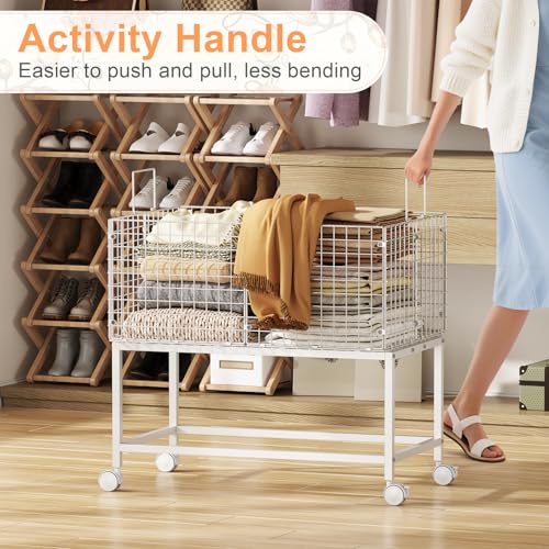 White High Laundry Hamper for Laundry Room