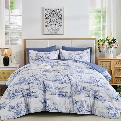 7 Pieces Bed in a Bag Farmhouse Comforters with Sheets