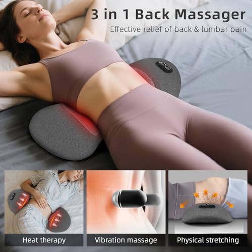 Traction - Adjustable Smooth Spine Back Massager for Lower Back Pain Relief