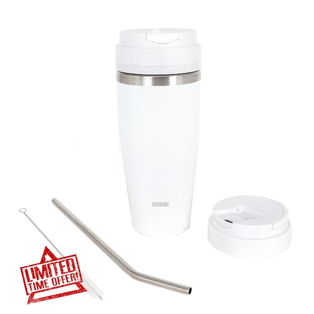 Ice Shave 2-in-1 Stainless Steel Vacuum Tumbler & Cordless Blender - 28oz