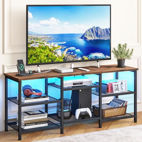 Entertainment Center with Movable Shelf Panels