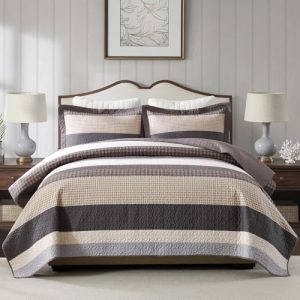 3 Piece 100% Cotton Queen Comforter Set
