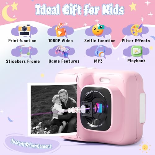 1080P Instant Digital Print Camera for Kids