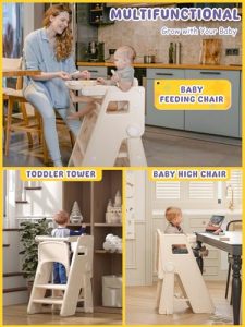 3 in 1 Foldable Highchair with Adjustable Tray