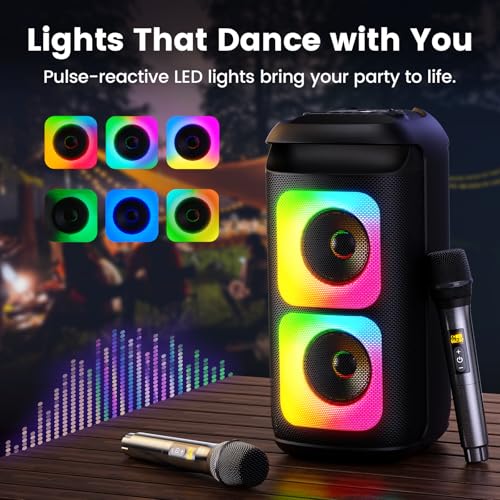 Support TV/USB/AUX/TF for Home Party