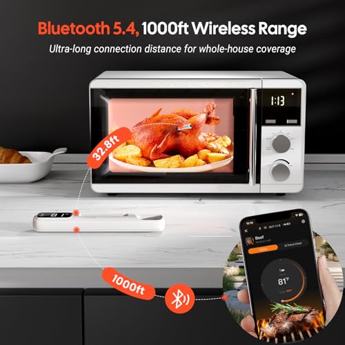 1000ft Bluetooth 5.4 Meat Thermometer