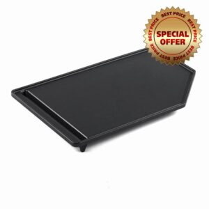 W10685483 Griddle Stove Replacement Parts for Whirlpool Gas Range Stove Top Griddle Pan 19.7'' x 12.4'' Kitchenaid Maytag Amana WCG55US0HS WCG55US6HS WCG51US6DS00 Cast Iron 5 Burner Cooktop Plate 1Pcs