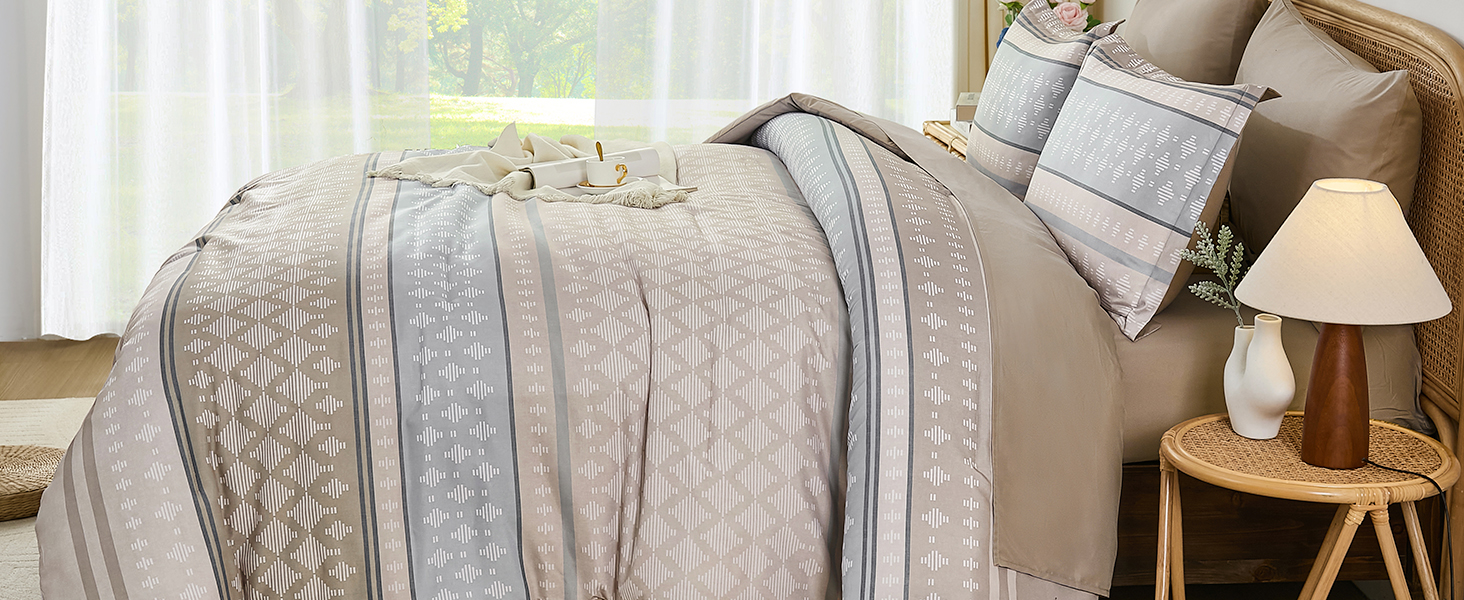 khaki comforter set