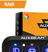 Auxbeam 8 Pods Chasing Color RGB LED Rock Lights, Bluetooth APP&Remote Control, Wheel Well Lights...