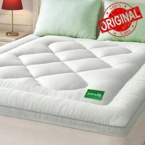 Mattress Topper King Size Memory Foam Mattress Pad Viscose Made from Bamboo Mattress Cover Waterproof for Back Pain Soft Mattress Topper(78x80 inch