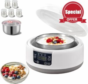 Yogurt Maker with Adjustable Time Control