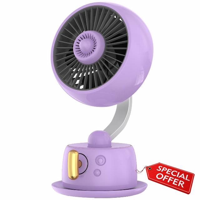 Magnetic Aromatherapy Desk Fan - 10Hrs Battery
