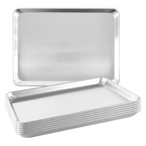 TENUP 6 Pack Aluminum Half Sheet Pan