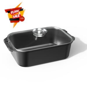 CAROTE 15.9 Inch Roasting Pan with Lid
