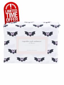 cupcakes and cashmere Bows & Bats Sheet Set