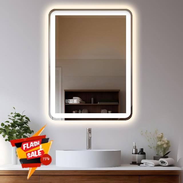 24"x32" LED Bathroom Mirror with Lights