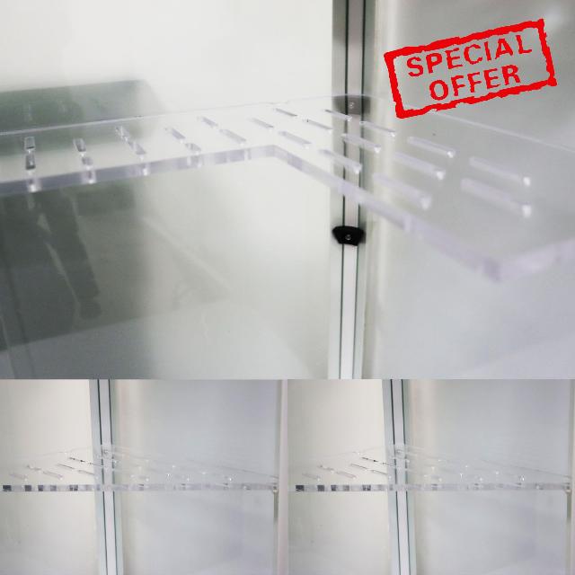 PIAOLGYI Replacement Shelf Set for IKEA Milsbo Glass-Door Cabinet